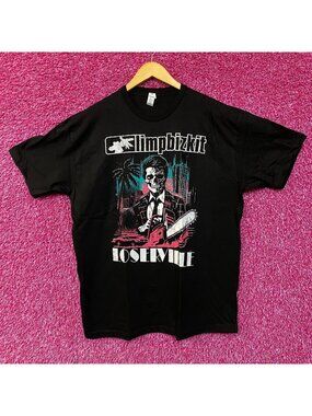 Limp Bizkit Loserville Chainsaw Zombie Tour Nu Metal T-Shirt XL